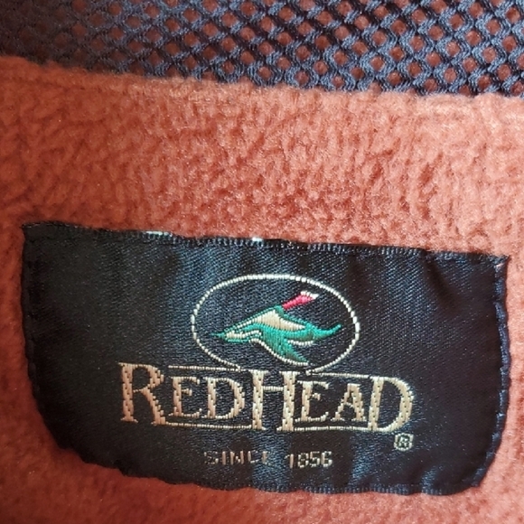RedHead Warm Rust Fleece Shirt Jacket 5 Pockets And Back Vent XL - Picture 2 of 14